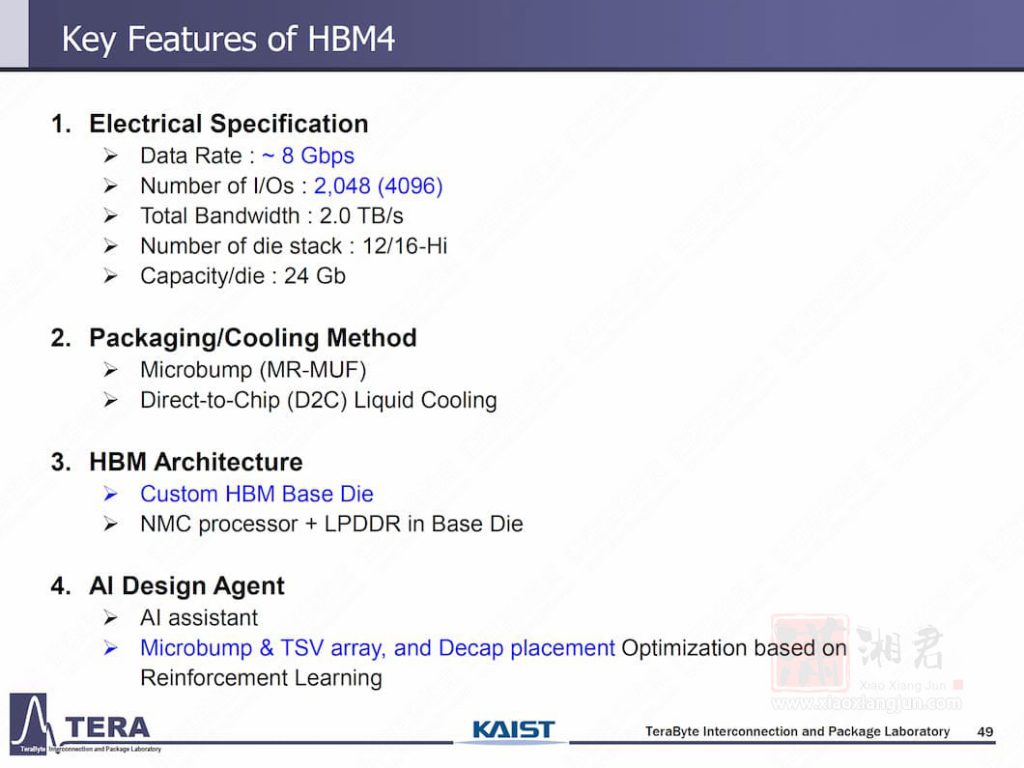 HBM4 关键特性