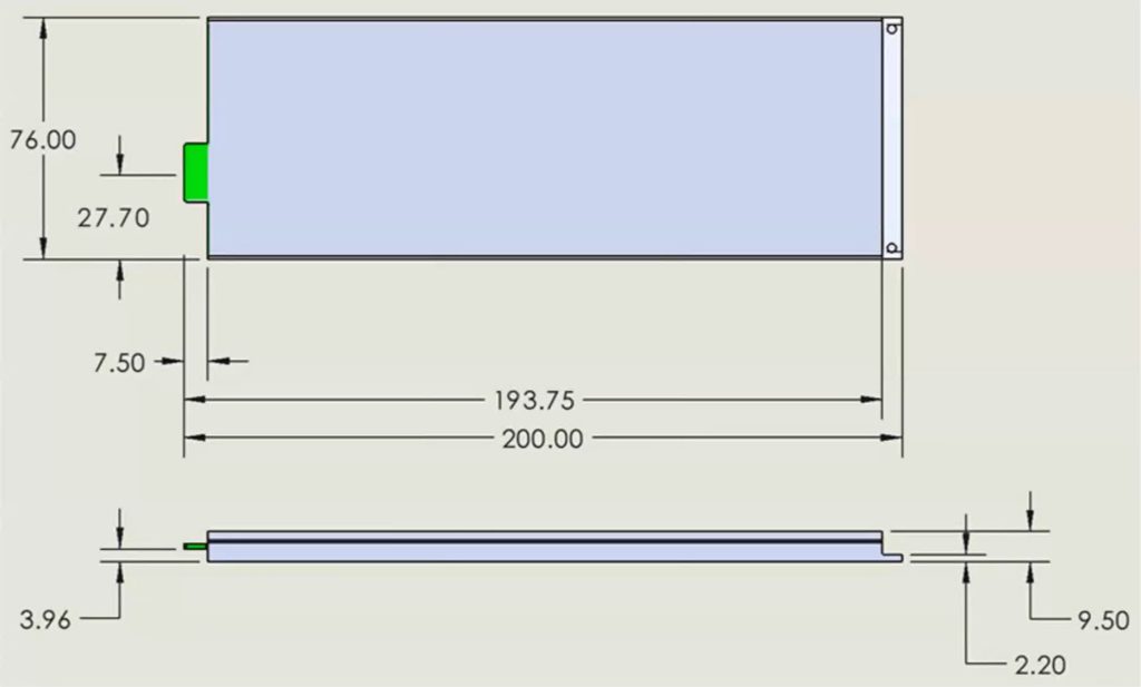 Micron E2 SSD 尺寸图